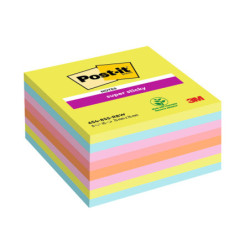 Cf. 8pz blocco 450fg. Post-it© Super Sticky 76x76mm 654-8SSRBW colori assortiti