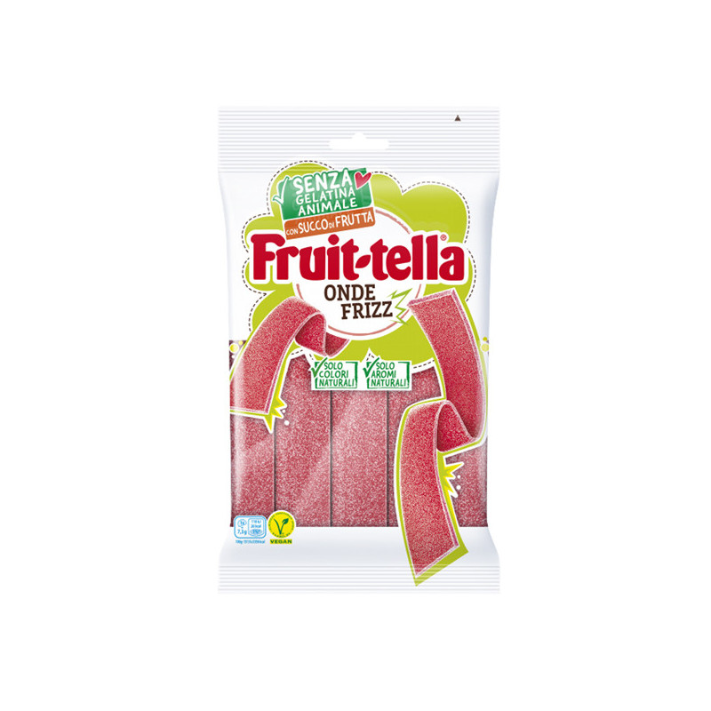 Caramelle gommose Fruit-tella Onda Frizz Senza gelatina Animale f.to 145gr