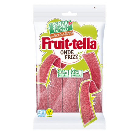 Caramelle gommose Fruit-tella Onda Frizz Senza gelatina Animale f.to 145gr