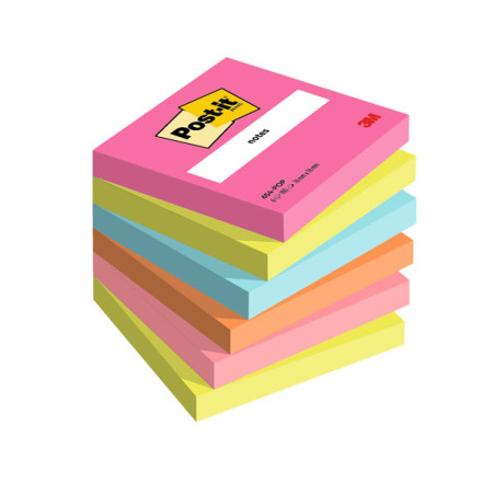 Cf. 6pz blocco 100fg. Post-it© Notes 76x76mm 654-POP Popmistic