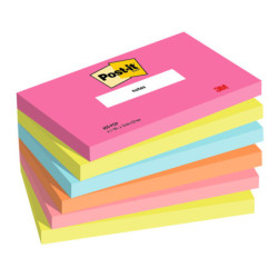 Cf. 6pz blocco 100fg. Post-it© Notes 76x127mm 655-POP Popmistic