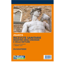 Blocco ricevute sanitarie 50x2 autorical. 21,5x14,8cm DU165470000