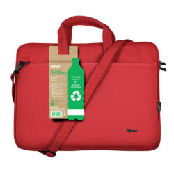 Borsa ecocompatibile per notebook da 16" Bologna - rossa Trust