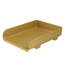 Vaschetta portacorrispondenza Vintage Caramel - colore ocra Arda