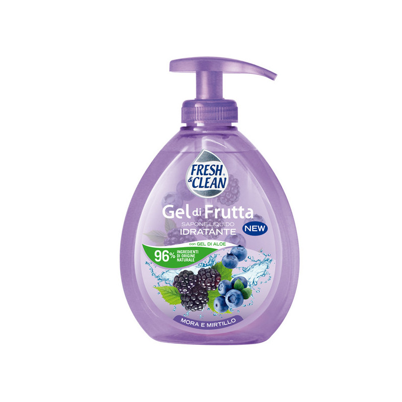 Sapone liquido FreshClean gel mora e mirtillo 300ml