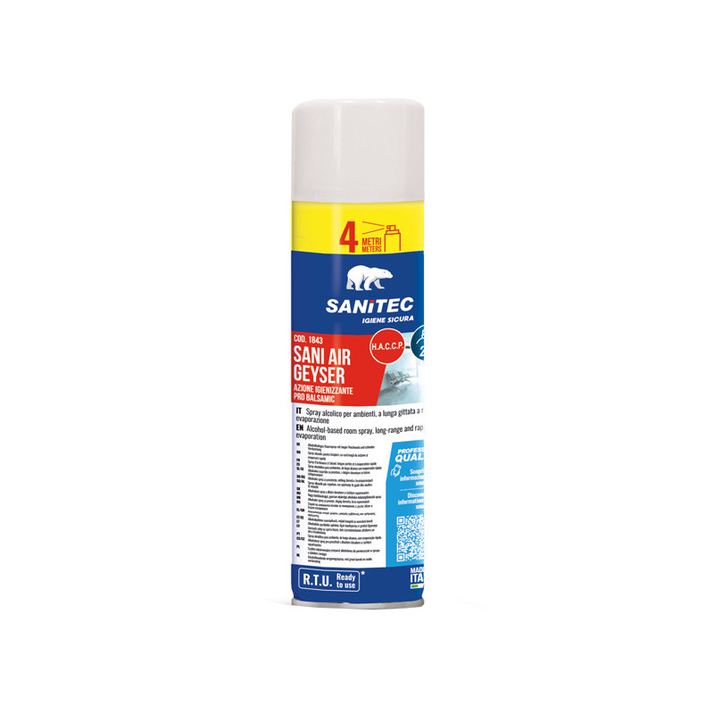 Spray alcolico igienizzante ambienti SANI AIR GEYSER 500ml Sanitec