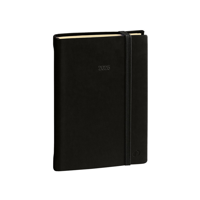 Agenda giornaliera Daily Pocket Prestige 8,5x13cm Silk nero 2025 Quo Vadis