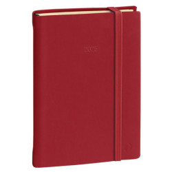 Agenda giornal. Daily Pocket Prestige 8,5x13cm Silk bordeaux 2025 QuoVadis