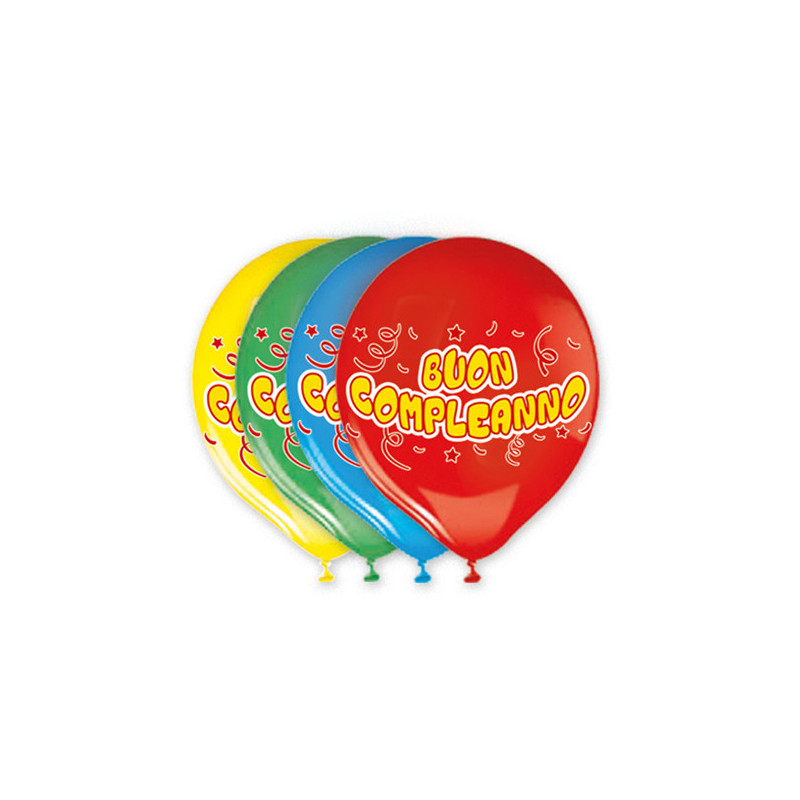 Busta 20 palloncini in lattice 30cm Buon Compleanno Big Party