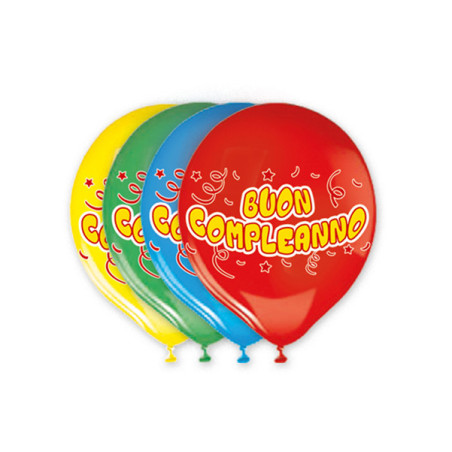 Busta 20 palloncini in lattice 30cm Buon Compleanno Big Party