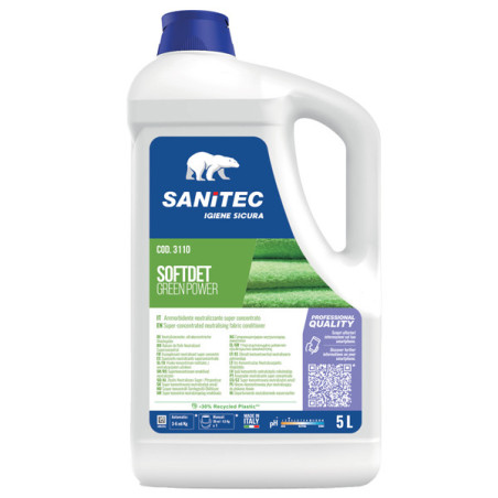 Ammorbidente neutralizzante super concentrato SOFTDET GREEN POWER 5Lt Sanitec