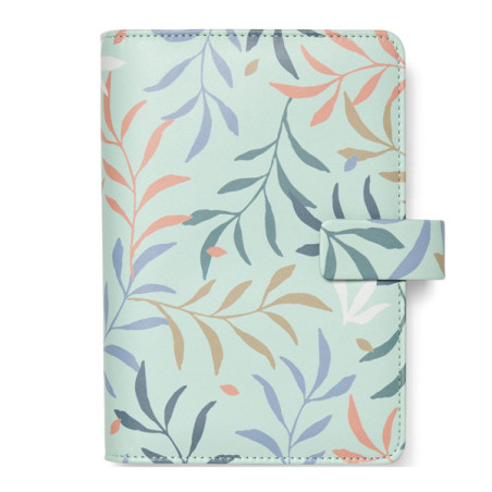 Organiser f.to Personal 187x153x40mm c/cinturino fant. Botanical menta Filofax