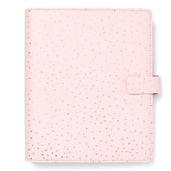 Organiser f.to A5 233x217x46mm c/cinturino Confetti rosa Filofax