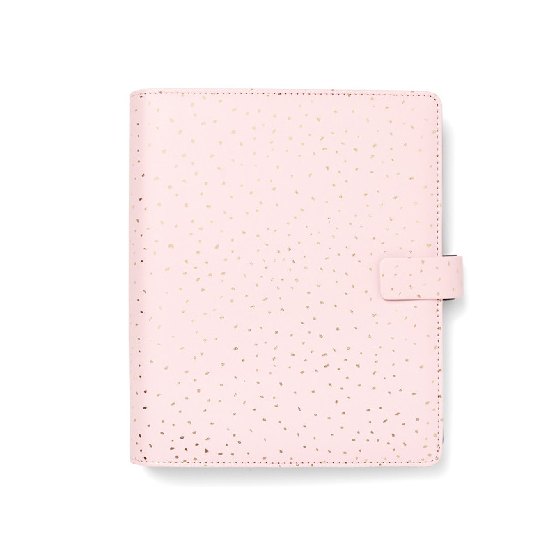 Organiser f.to A5 233x217x46mm c/cinturino Confetti rosa Filofax