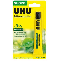 Colla UHU Attaccatutto senza solventi 20ml in blister