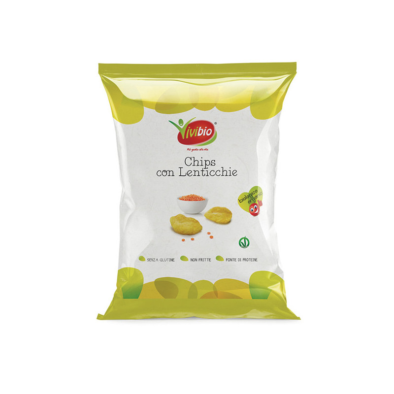 Chips con lenticchie 35gr Vivibio