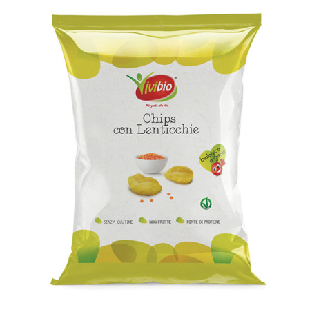 Chips con lenticchie 35gr Vivibio