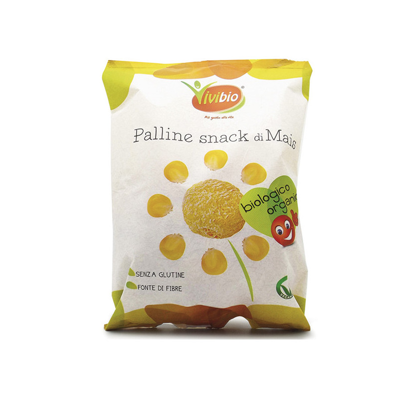 Palline snack di mais 40gr Vivibio