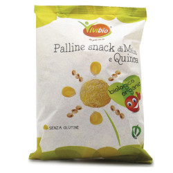 Palline snack di mais e quinoa 40gr Vivibio