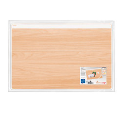 Sottomano Silva in pvc con stampa legno e copertura trasp. Antiriflesso Cep