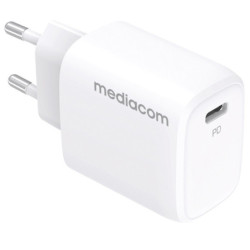 Caricatore da muro 20W porta USB Type-C Mediacom