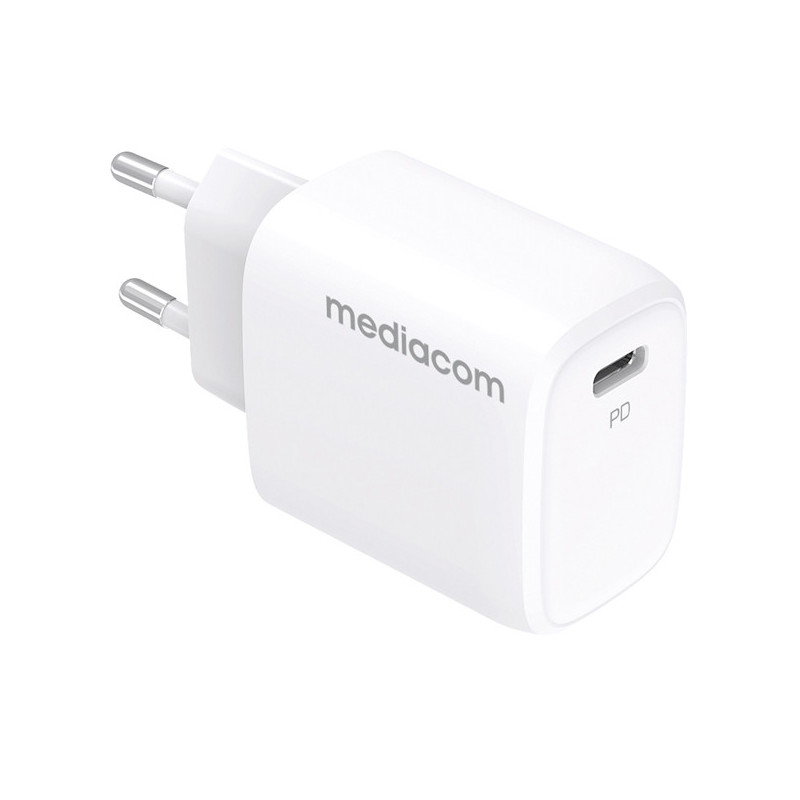 Caricatore da muro 20W porta USB Type-C Mediacom