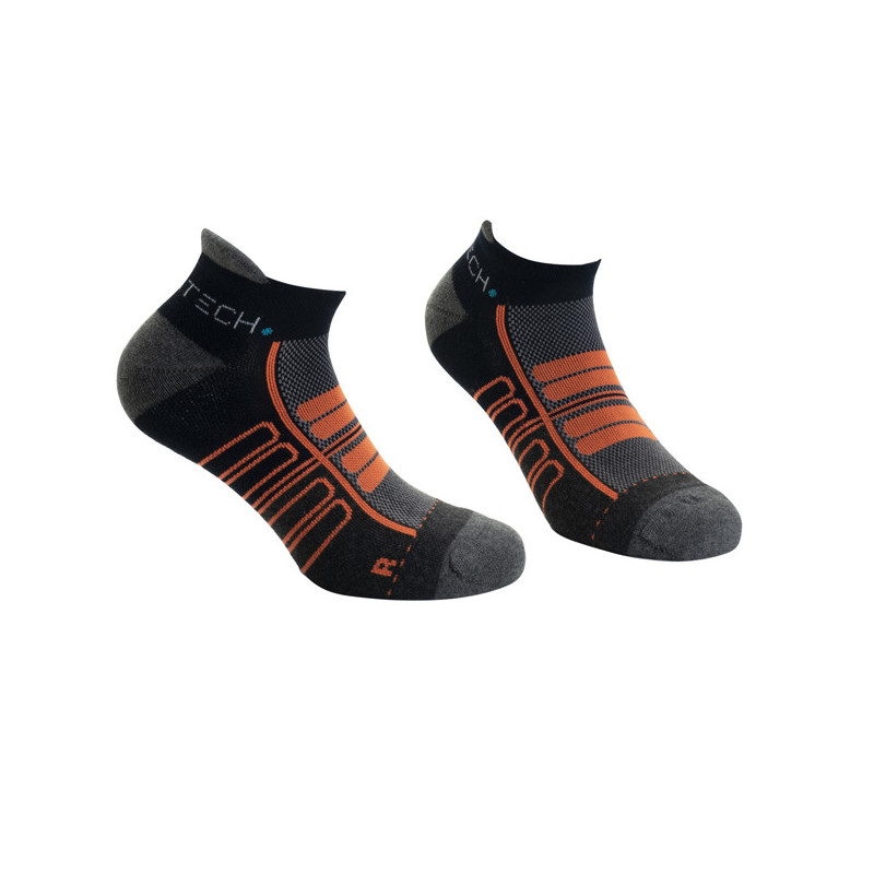 Pack 2 paia di calze fantasmino cervinia taglie 40-43 blu arancio