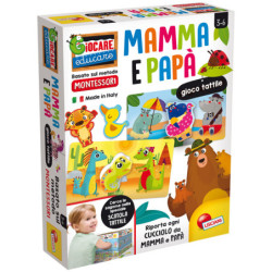 Gioco tattile mamma e papa' Montessori Plus Lisciani