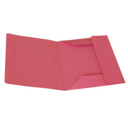 50 cartelline 3 lembi magenta s/stampa 200gr