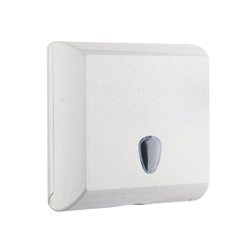 Dispenser carta asciugamani piegati a V e Z 500 fogli bianco Woodplastic