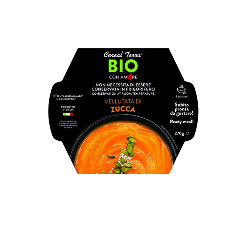 Vellutata di zucca in confezione da 300gr - Cereal Terra