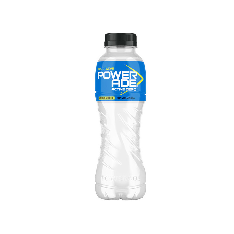 Powerade bottiglia 500ml gusto Active Zero Lemon