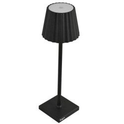 Lampada da tavolo a LED in alluminio e PMMA nero