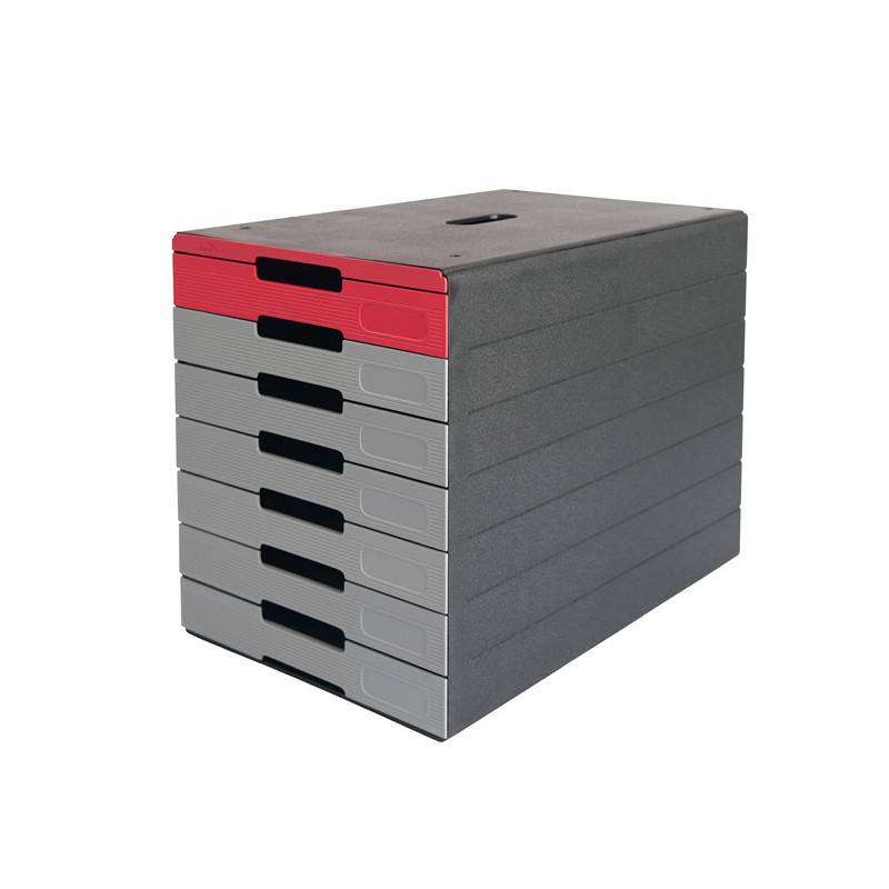 Cassettiera 7 cassetti IDEALBOX PRO 7 rosso Durable