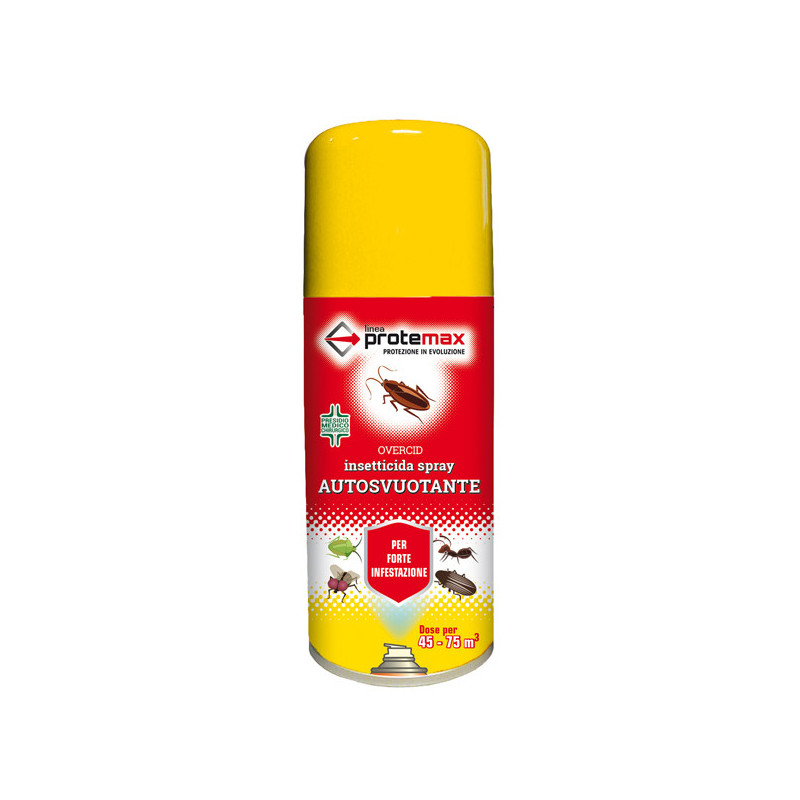 Insetticida spray Overcid bomboletta autosvuotante 150ml Protemax