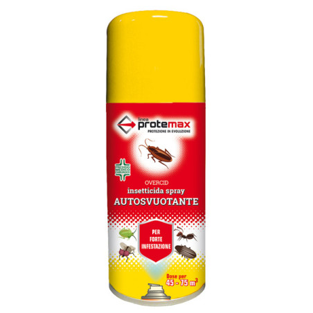 Insetticida spray Overcid bomboletta autosvuotante 150ml Protemax