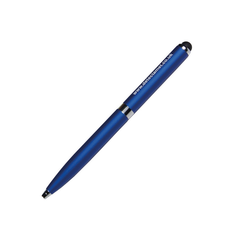 Penna detectabile retrattile 2 in 1 per iphone ipad e tablet colore blu