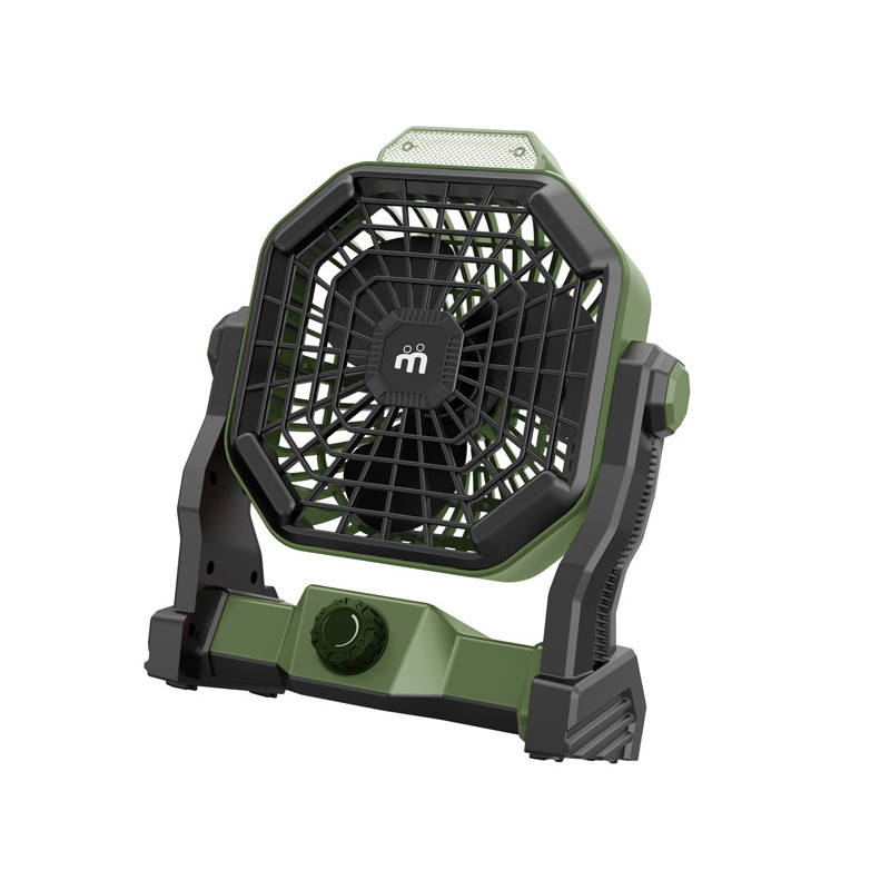 Ventilatore portatile con luce LED da campeggio 12 cm MF 0612VL