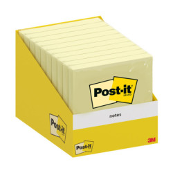 Cf. 10 blocchetti c/film 100fg Post-it© Notes 6820-CY-W10 76x76mm giallo canary