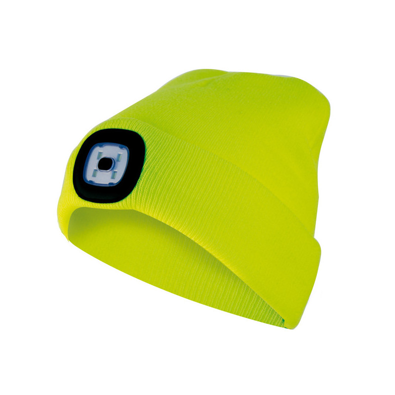 Cappellino Lighthouse con LED ricaricabile giallo Velamp