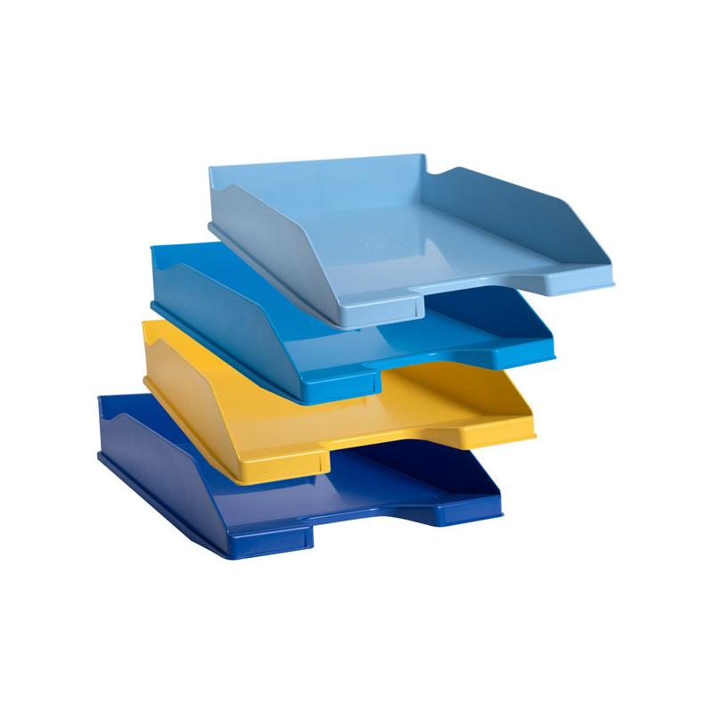 Set 4 vaschette portacorrispondenza COMBO MIDI colori assortiti Bee Blue