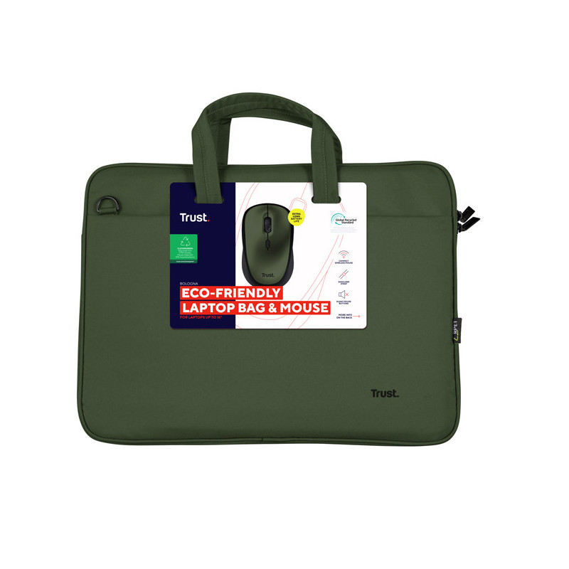 Borsa laptop e mouse 16" Verde Bologna_Trust