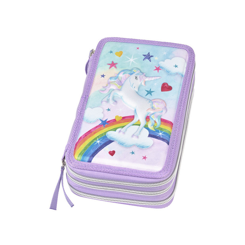 Astuccio 3 zip Unicorn Edition Faber Castell