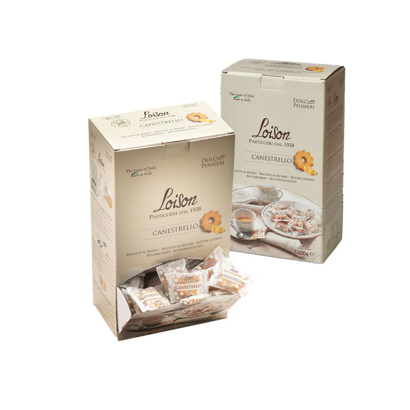 Dispenser 200 biscotti canestrello 1250gr Loison