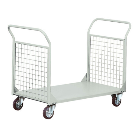 Carrello da lavoro 2 sponde rete portata 300kg