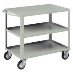 Carrello 3 vasche da 93x600cm grigio