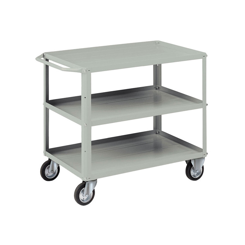 Carrello 3 vasche da 93x600cm grigio