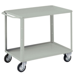 Carrello 2 vasche da 93x600cm grigio