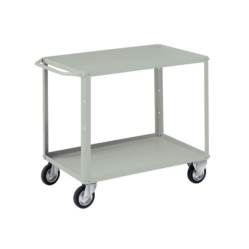 Carrello 2 vasche da 93x600cm grigio