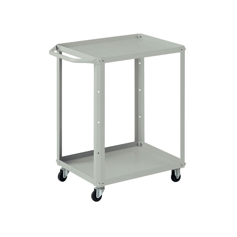 Carrello 2 vasche da 60x45cm grigio